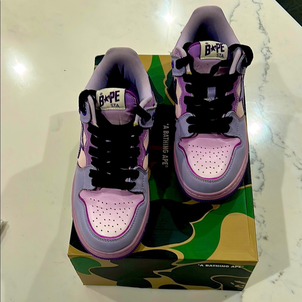 A Bathing Ape gradual purple men’s sneakers